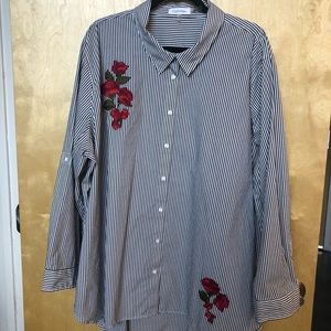Plus Size Calvin Klein Long Dress Shirt Tunic